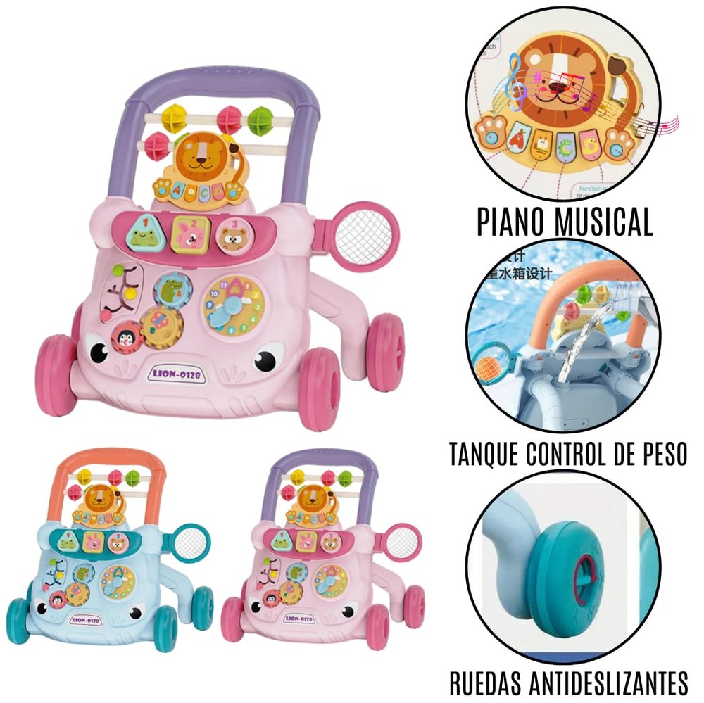 Miniatura 3 de Andadera musical con cesto GRIS